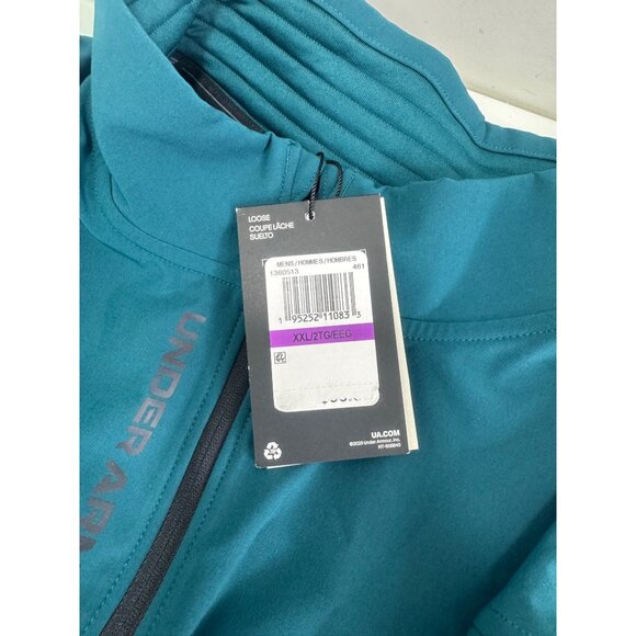 Under Armour Men Storm Daytona Golf Pullover XXL 2XL Sweatshirt Jacket Green - Picture 3 of 14